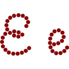 script alphabet: E