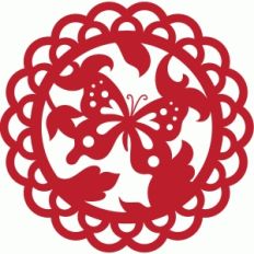 butterfly doily