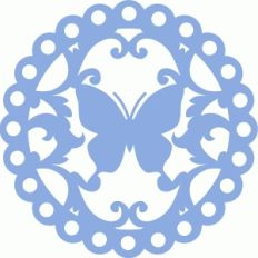 butterfly doily