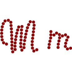 script alphabet: M