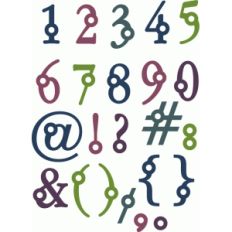 circle dot alphabet - numbers punctuation
