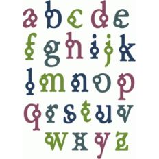 circle dot alphabet - lowercase