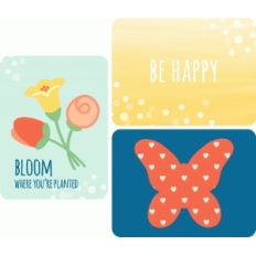 tea party 3x4 journaling cards - bloom