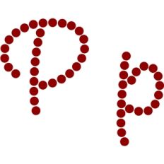script alphabet: P