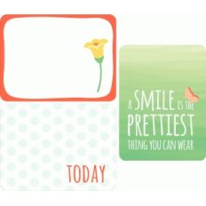 tea party 3x4 journaling cards - smile