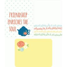 tea party 3x4 journaling cards - soul