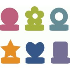 6 shaped mini-tabs