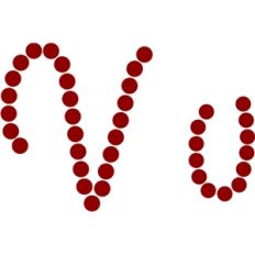 script alphabet: V