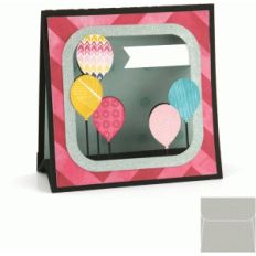 3d stand up card: birthday balloons