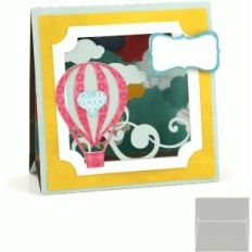 3d stand up card: hot air balloon