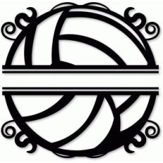 split volleyball wall art