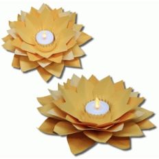 lotus flower tealight candle holder