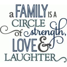 family circle of strength - layered phrase