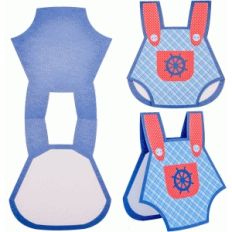 baby boy overalls card