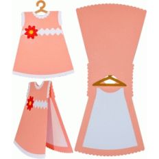 baby dress card
