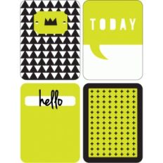 geometric journaling cards
