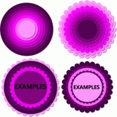 scallop circles w inside circles nested