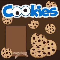 cookies scrapbook page kit