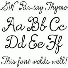 sw par-tay thyme font