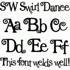sw swirl dance font