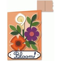 “bloom!” flowers 5x7 greeting card