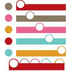 long postcard circle tab set