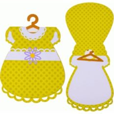 baby dress card