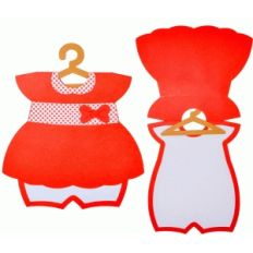 baby dress loop card
