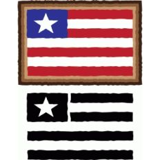rustic americana flag
