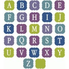 square bracket stencil alphabet - uppercase