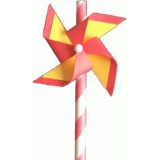 pinwheel straw topper