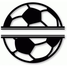 split soccerball wall art