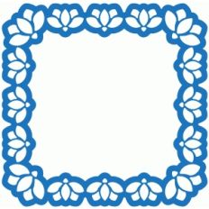 magnolia border square card