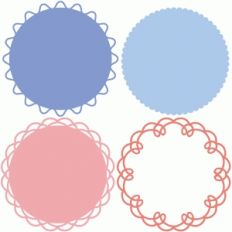 simple scallop doily set