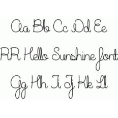 rr hello sunshine font
