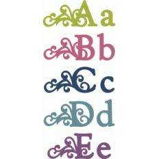 flourish monograms sets a-e