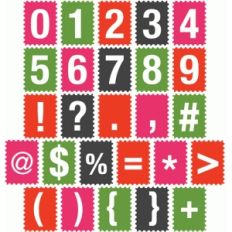 stamp numerals and extras