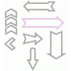 outlines arrows