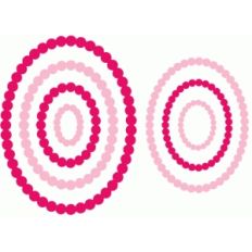 7 oval beaded rings