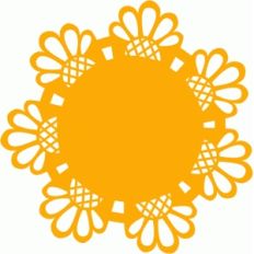 sunflower doily