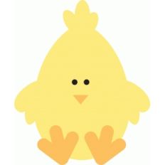 easter egg chick
