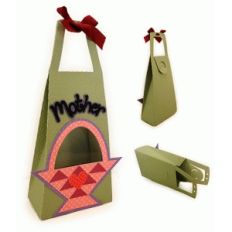 tall tapered quilt basket “mother” tote