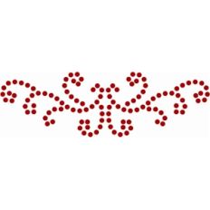 rhinestone curly symmetrical