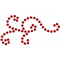 rhinestone curly design