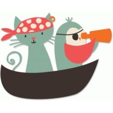 pirate cat and owl