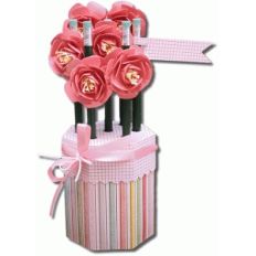 3d flower pencil holder gift