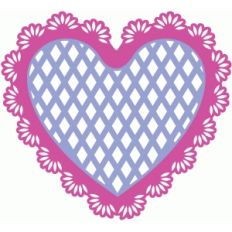 lace heart doily