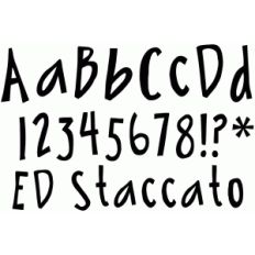 ed staccato font