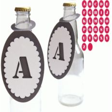alphabet party bottle topper