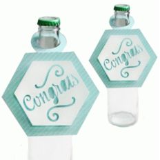 congrats party bottle topper